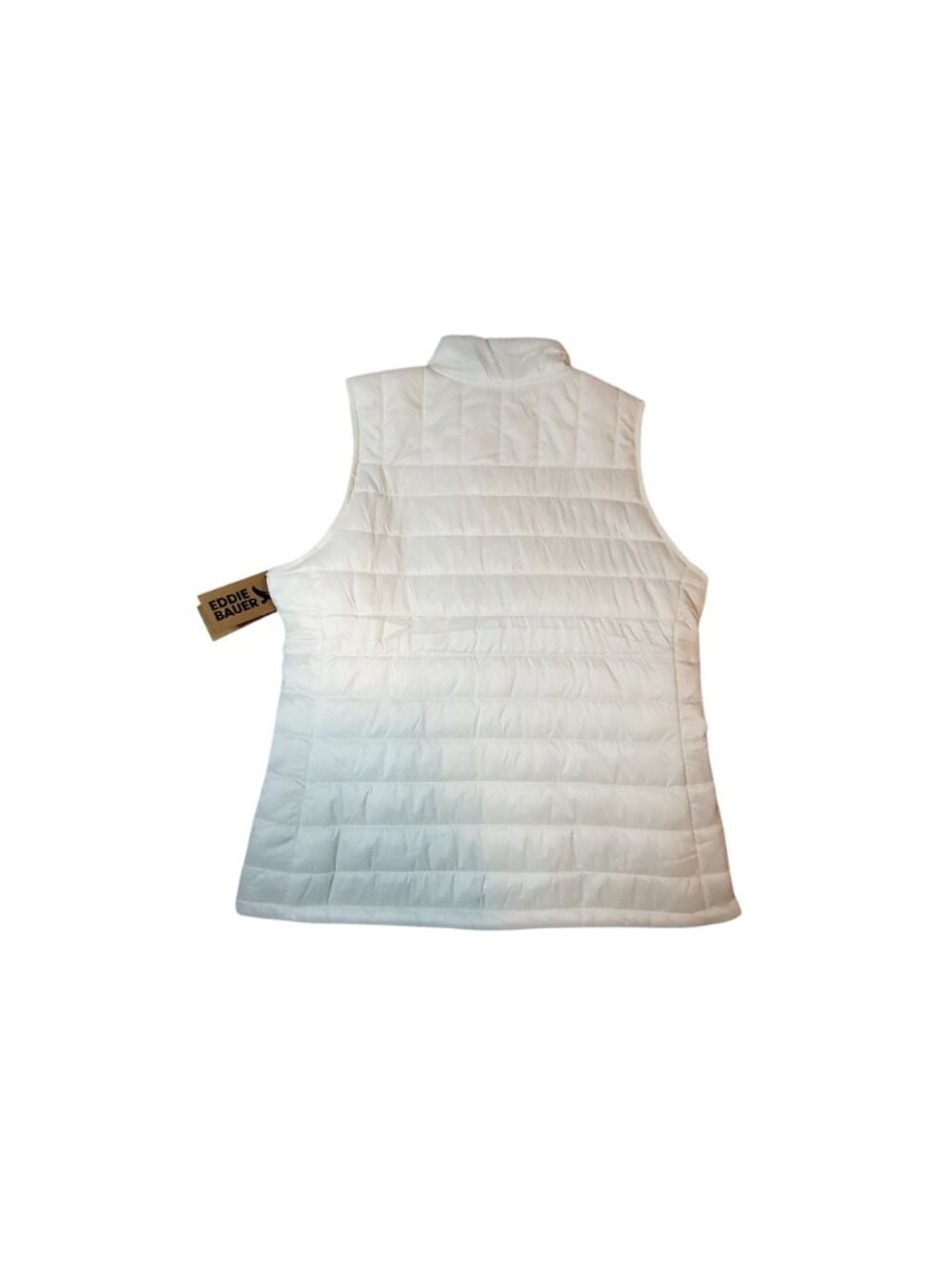 Eddie Bauer Womens XL Alpine Vest In Coconut Milk Color Stormrepel Nylon Quilted - Picture 2 of 10